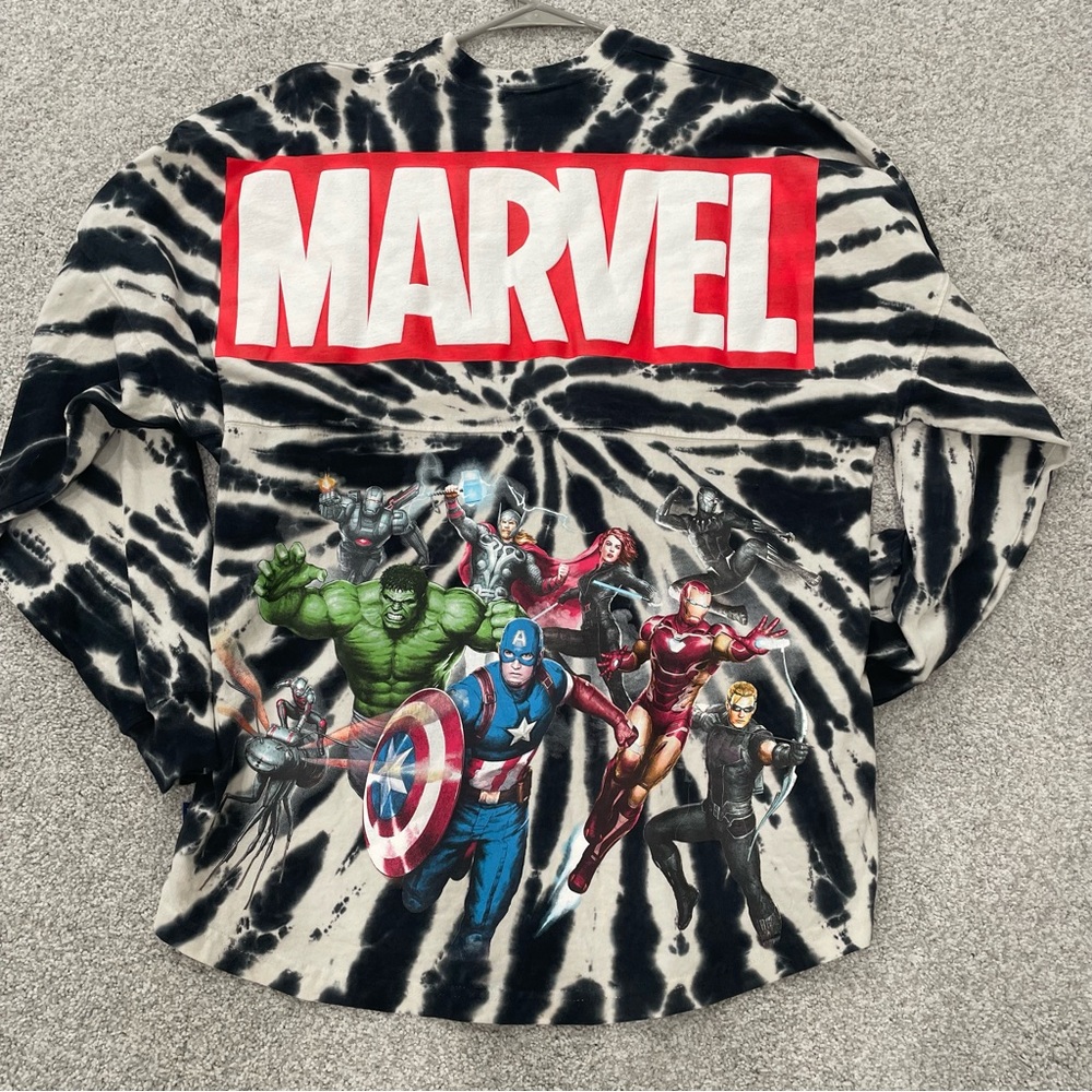 Disney Marvel Tie Dye Spirit Jersey Small